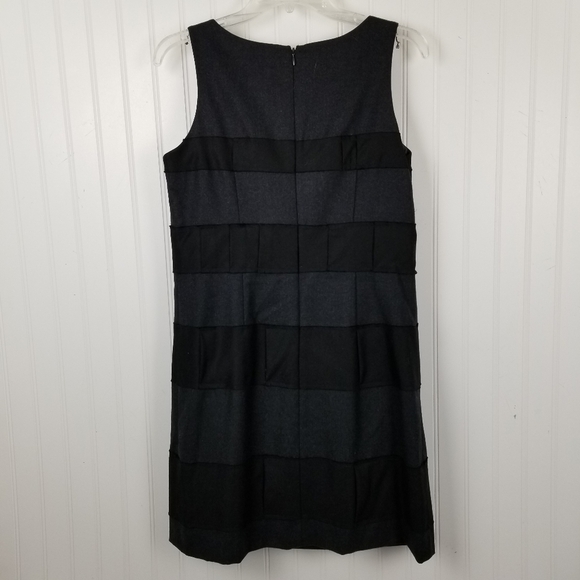 J Crew Size 2 Sleeveless Dress Black Scoop Neck Size 2 Wool Lined Scoop Neck - Picture 3 of 8